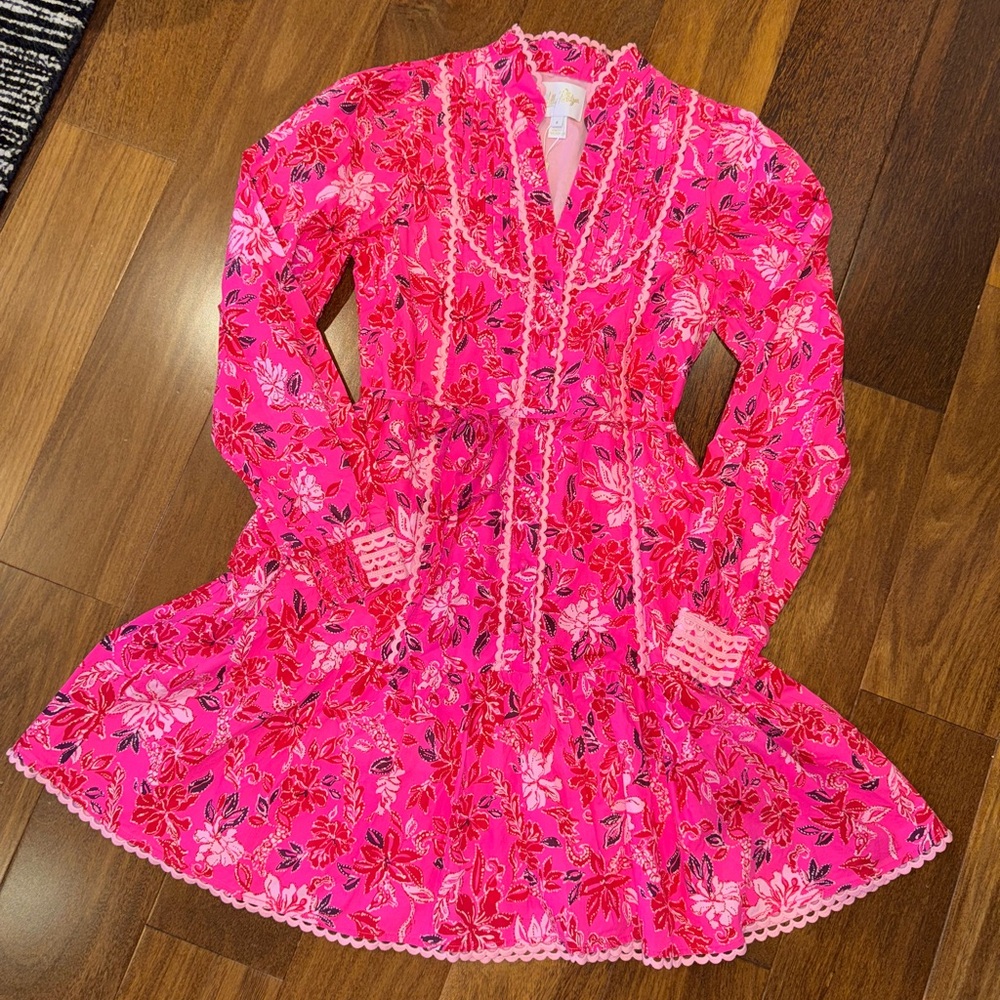 Lilly Pulitzer Pink Floral Mini Dress